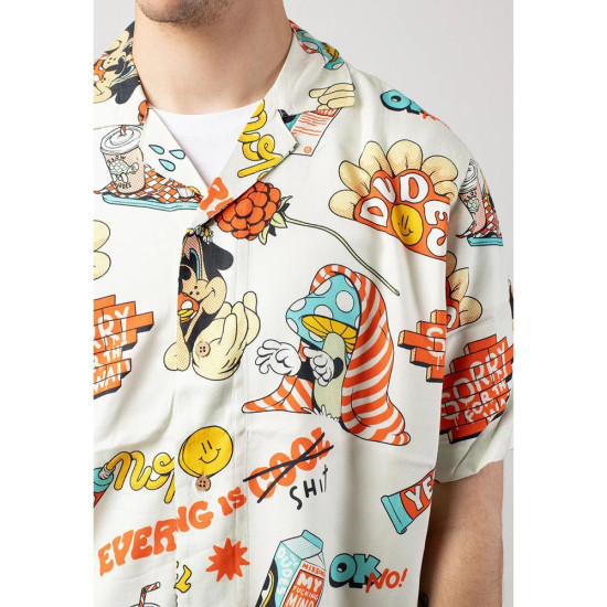 The Dudes Ανδρικό πουκάμισο A Pill Meal I Hawaiian Shirt